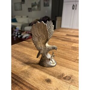 Hampshire Genuine Silver Plated Eagle Sculpture Natural Patina